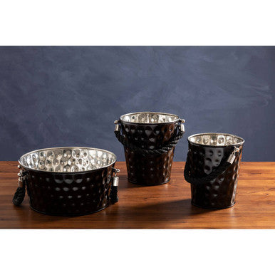 Miressa Large Black Party Bucket