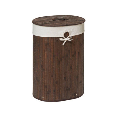 Kankyo Dark Brown Oval Laundry Hamper