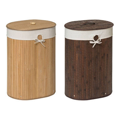 Kankyo Dark Brown Oval Laundry Hamper