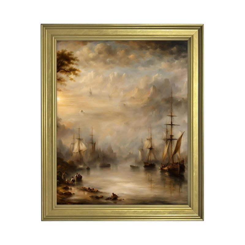 Classic Framed Art Print | Turner Inspired | S2423 - Classic Framed Art Print | Turner Inspired | S2423 - Sisuverse