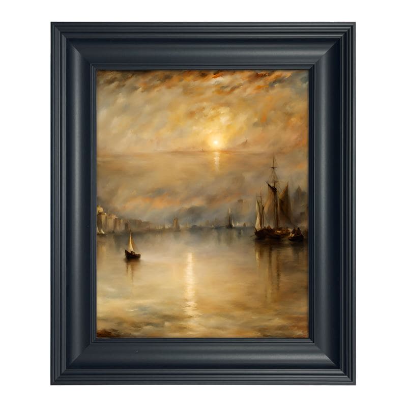 Classic Framed Art Print | Turner Inspired | S2427 - Classic Framed Art Print | Turner Inspired | S2427 - Sisuverse