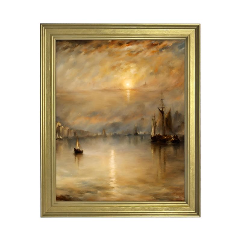 Classic Framed Art Print | Turner Inspired | S2428 - Classic Framed Art Print | Turner Inspired | S2428 - Sisuverse