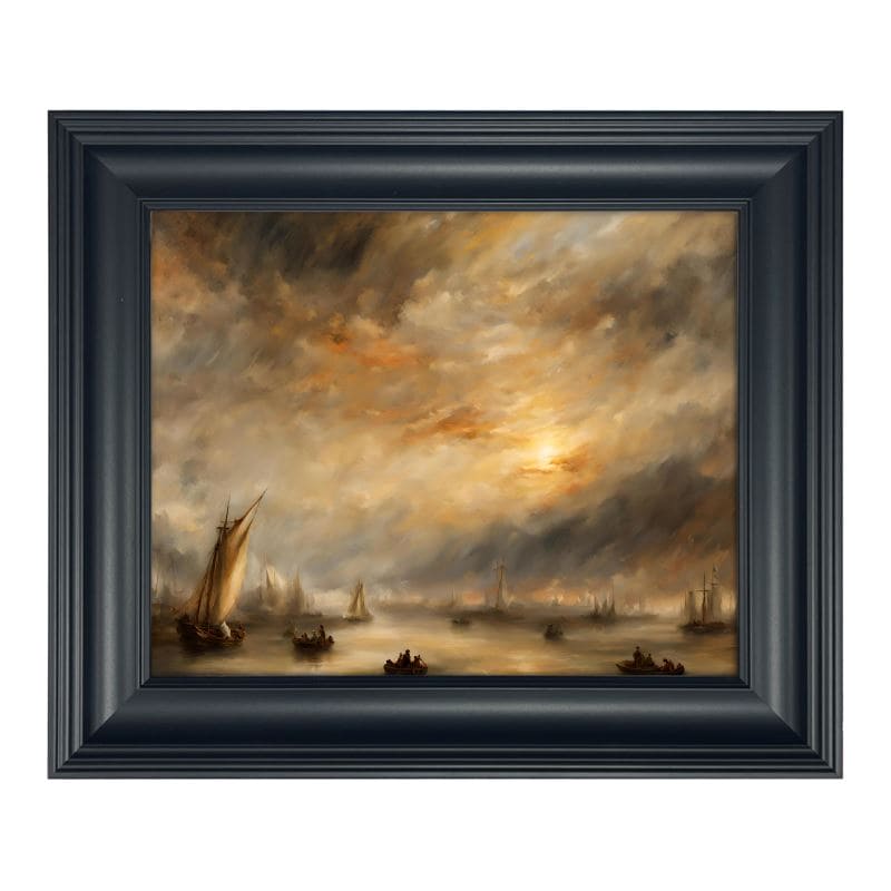 Classic Framed Art Print | Turner Inspired | S2426 - Classic Framed Art Print | Turner Inspired | S2426 - Sisuverse