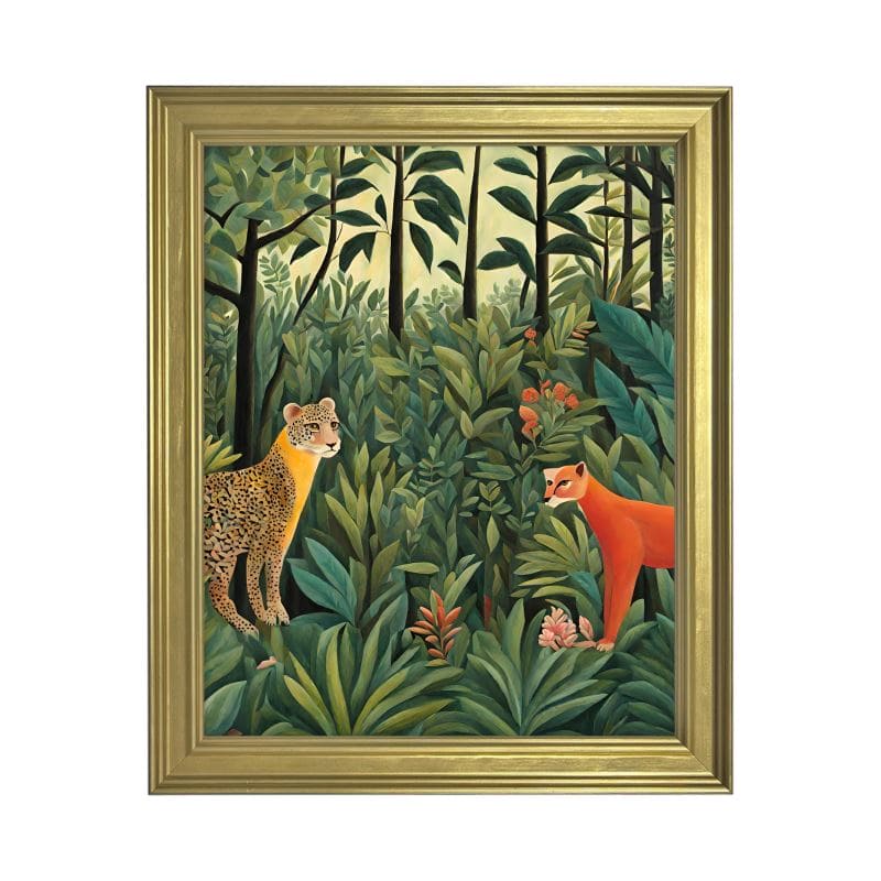 Classic Framed Art Print | Rousseau Inspired | S2424 - Classic Framed Art Print | Rousseau Inspired | S2424 - Sisuverse