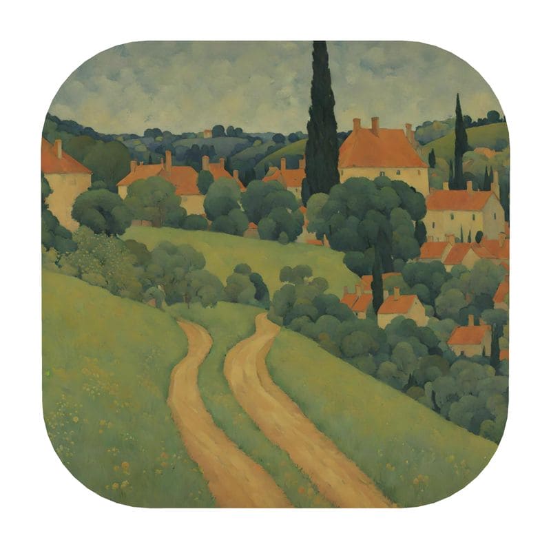 Coaster | Sérusier Inspired | S2415 - Coaster | Sérusier Inspired | S2415 - Sisuverse