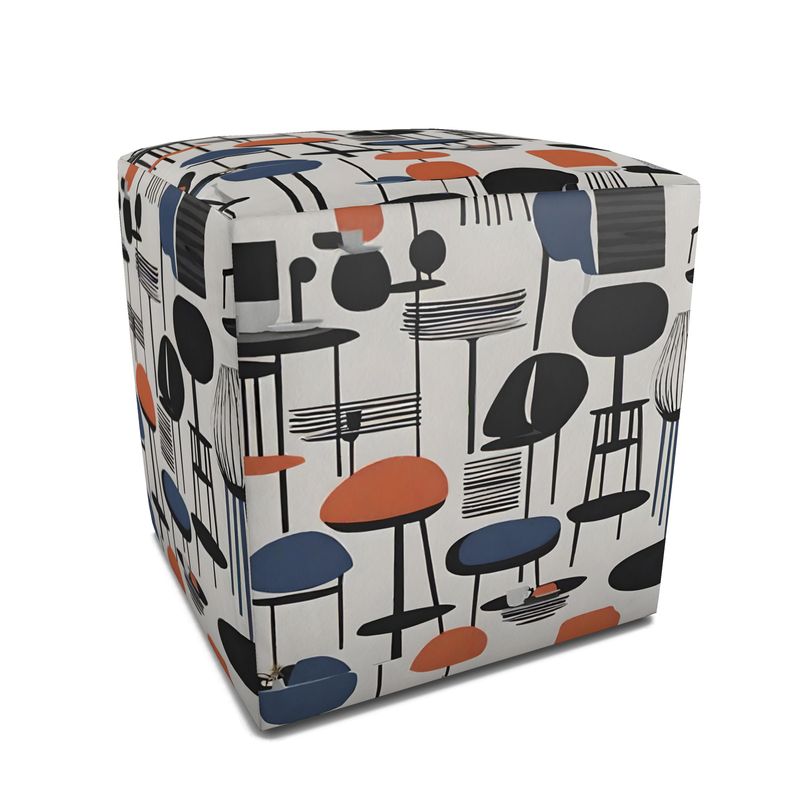 Designer Pouffe | Nordic Inspired | S24523 - Designer Pouffe | Nordic Inspired | S24523 - Sisuverse