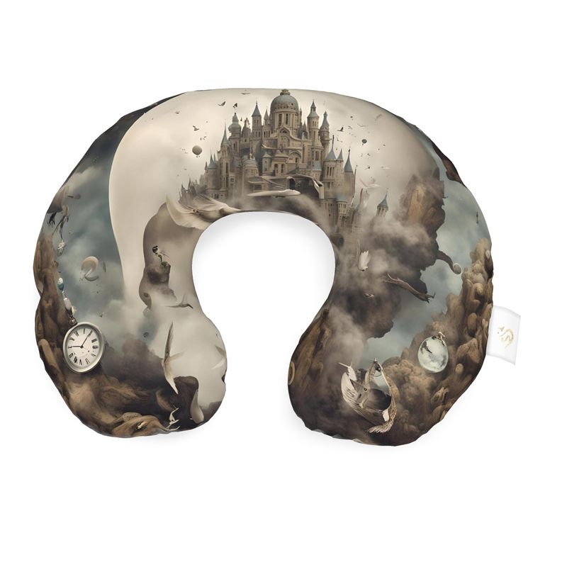 Neck Pillow | Surrealist Dreamscape | S24552 - Neck Pillow | Surrealist Dreamscape | S24552 - Sisuverse