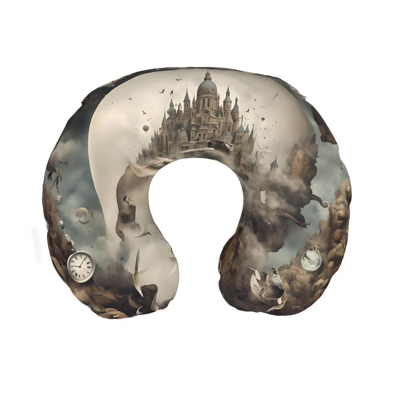 Neck Pillow | Surrealist Dreamscape | S24552 - Neck Pillow | Surrealist Dreamscape | S24552 - Sisuverse