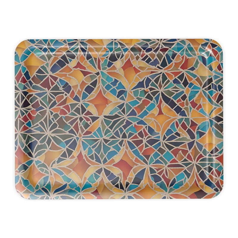 Serving Tray | Moroccan Mosaics | S24577 - Serving Tray | Moroccan Mosaics | S24577 - Sisuverse