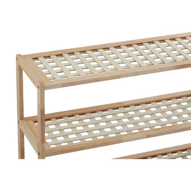 Parker Natural Wood 3 Tier Shoe Rack