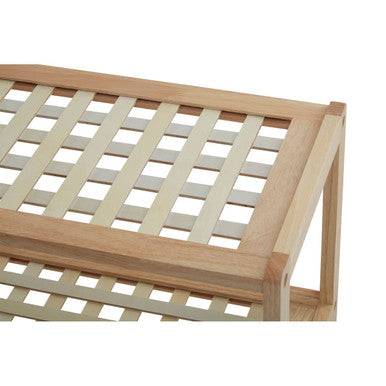 Parker Natural Wood 3 Tier Shoe Rack