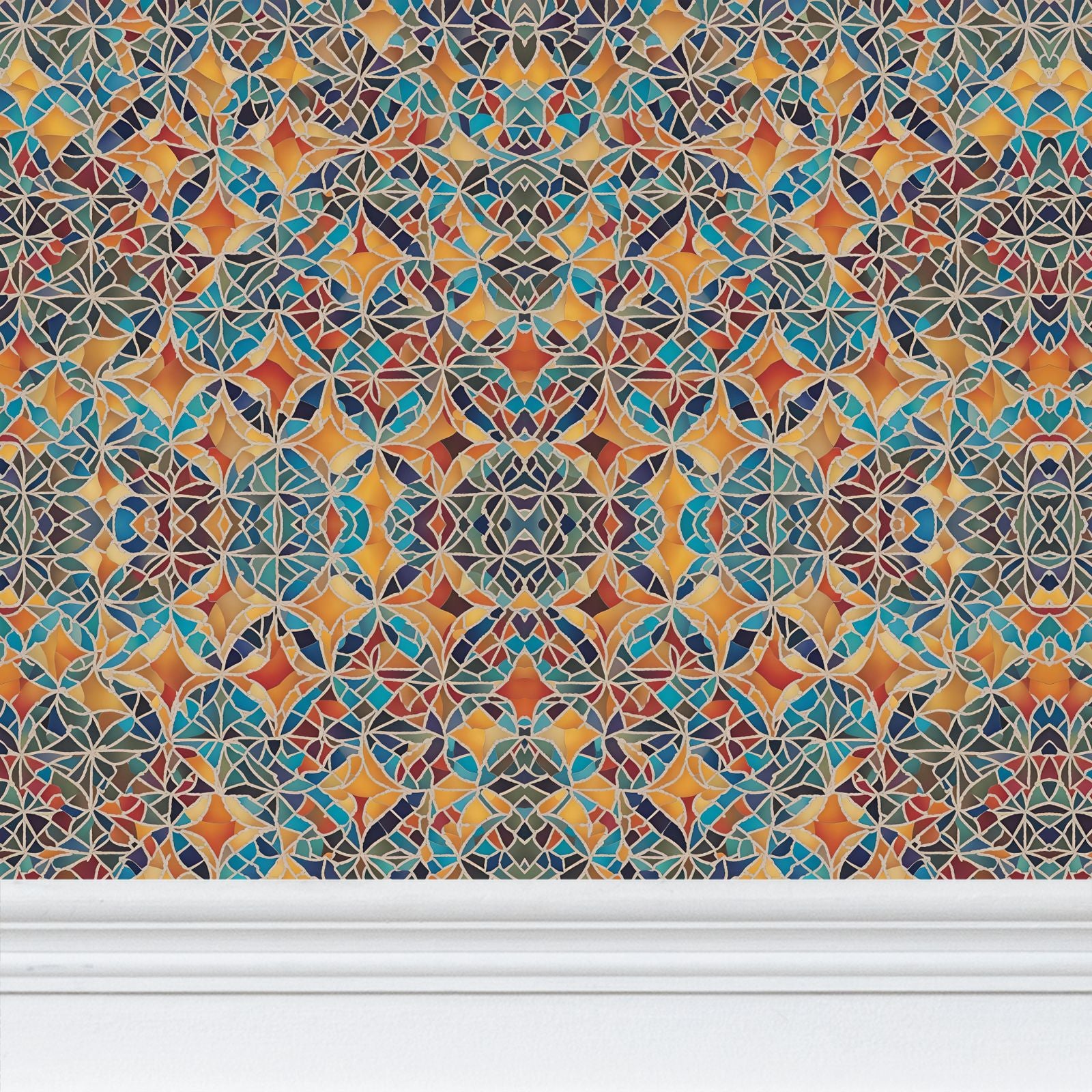 Self-Adhesive Wallpaper | Moroccan Mosaics | S24605 - Self-Adhesive Wallpaper | Moroccan Mosaics | S24605 - Sisuverse