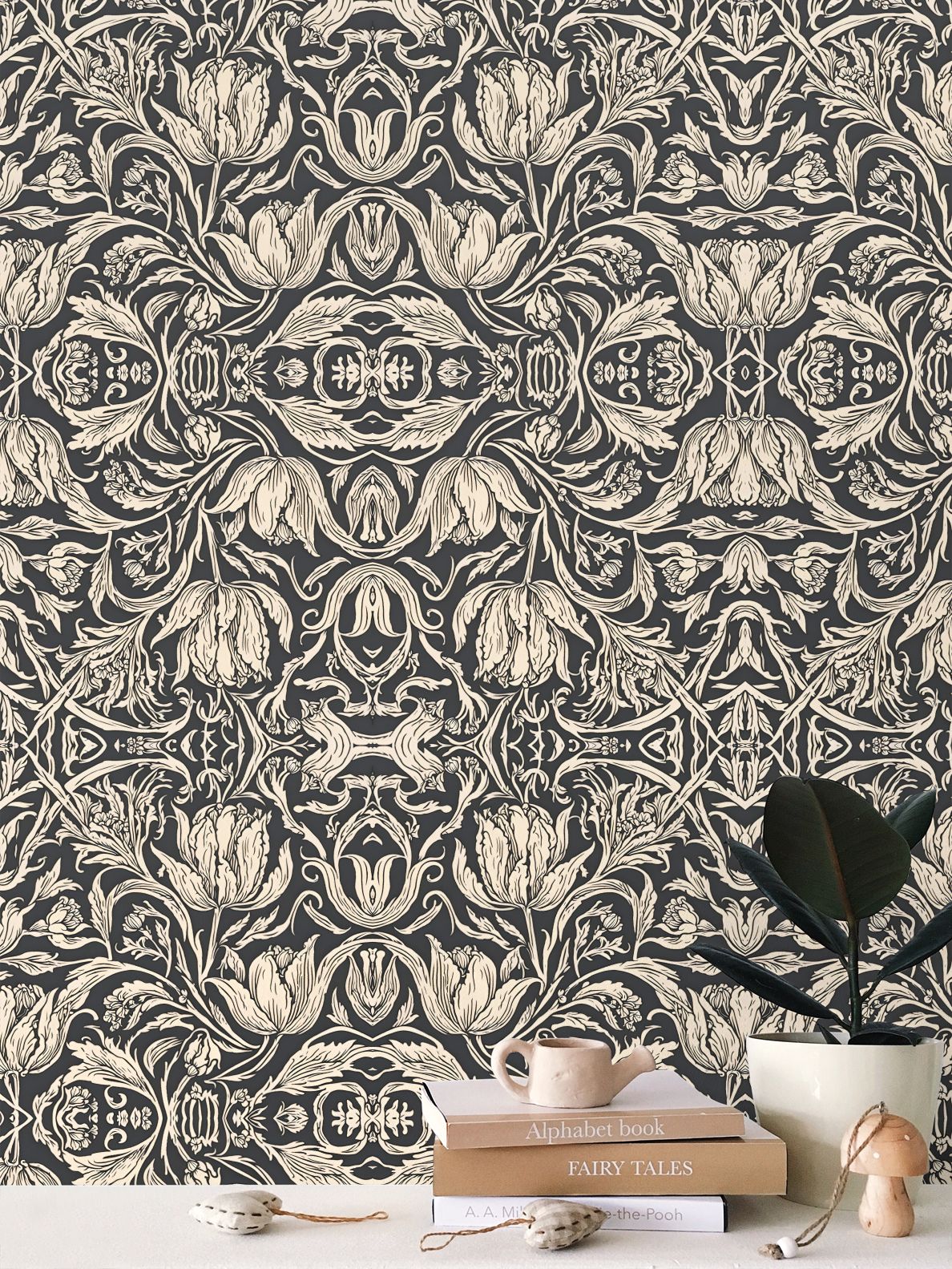 Self-Adhesive Wallpaper | Art Deco Florals | S24604 - Self-Adhesive Wallpaper | Art Deco Florals | S24604 - Sisuverse