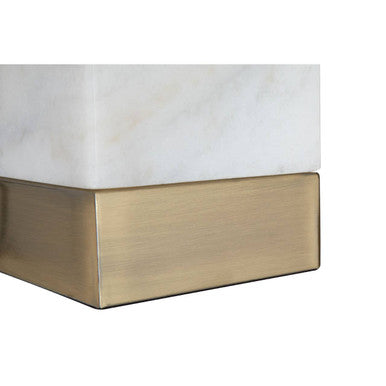 Sorado White Marble Accent Lamp