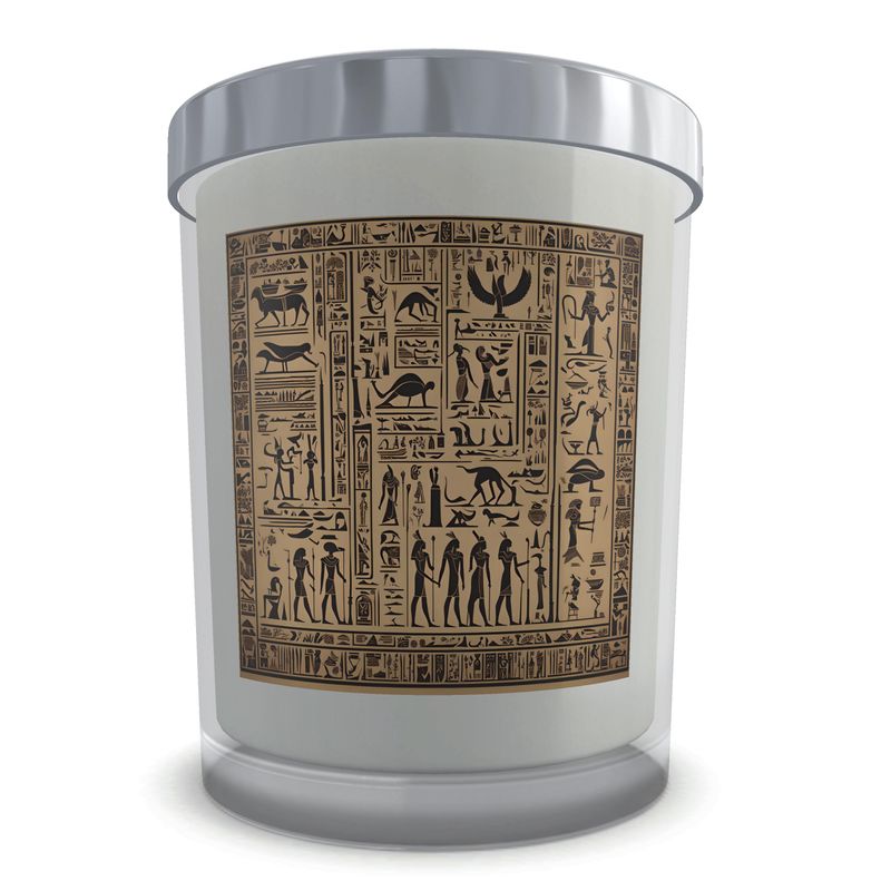 Candle in Glass | Hieroglyphs | S25167