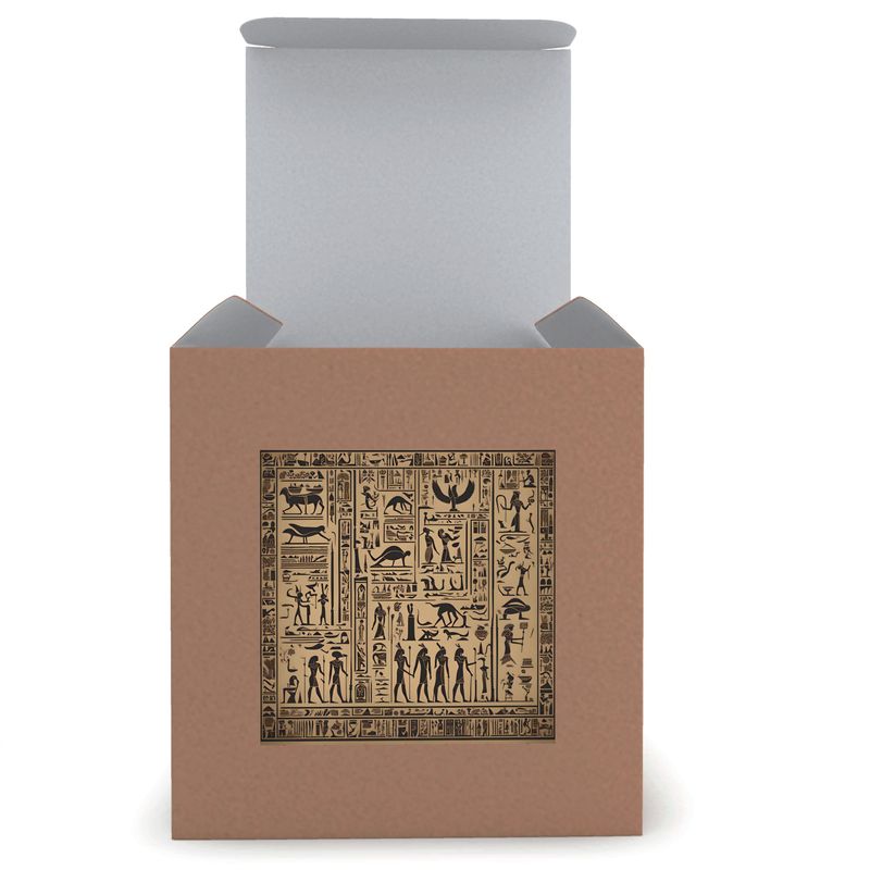 Candle in Glass | Hieroglyphs | S25167