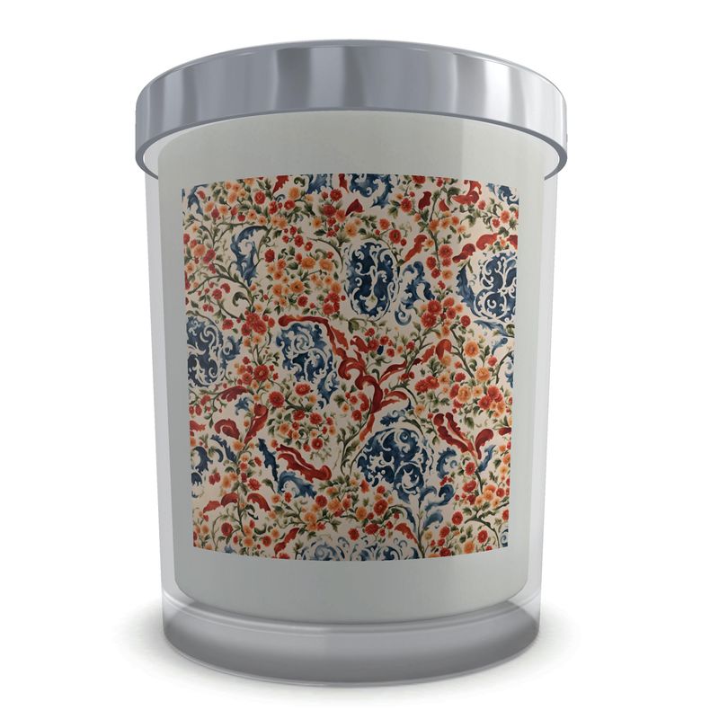 Candle in Glass |Mediterranean summer florals| S25175