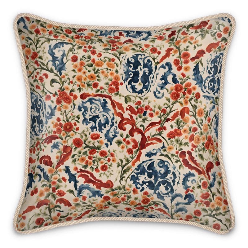 Silk Cushions | Mediterranean Summer Florals | S25266