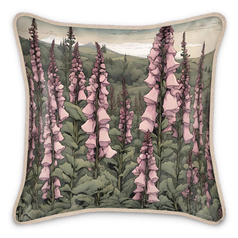 Silk Cushions | Floxgloves Graphic Novel Style | S25276