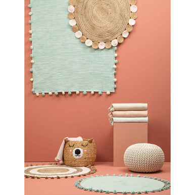 Kids Green Round Rug