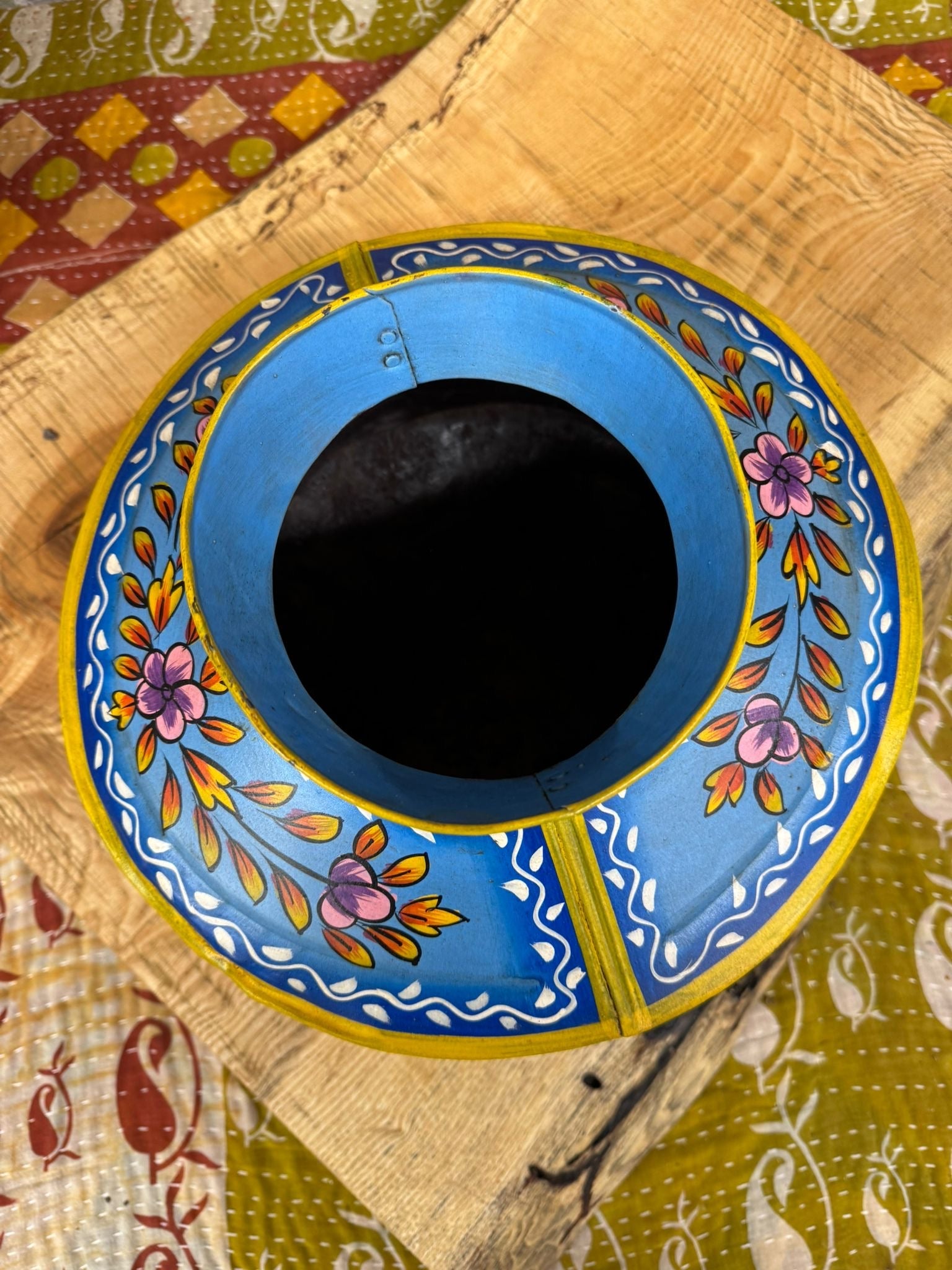 Vintage Painted Metal Vase | S251377