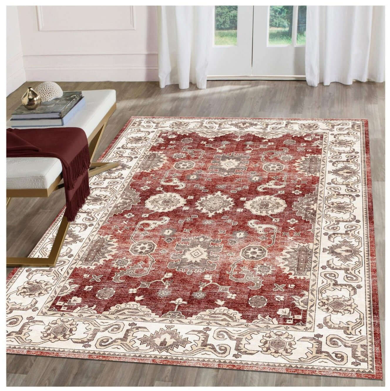 Jasru Vintage Washable Rug  | S25407 |
