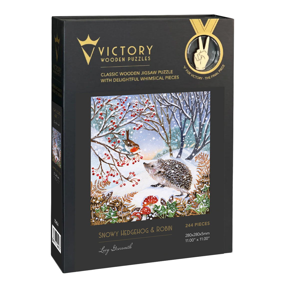 Snowy Hedgehog & Robin  | S251292