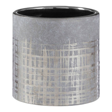 Embra Grey Ceramic Planter