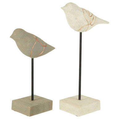 Vena Set Of Two Bird Sculptures