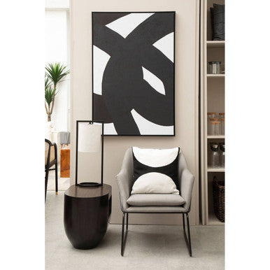 Lara Metal Table Lamp With Grey Shade
