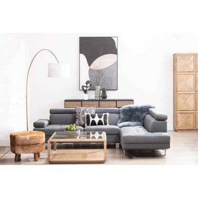 Hubert Brass Finish Arc Floor Lamp