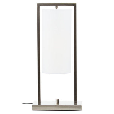 Atkins Nickel Finish Table Lamp