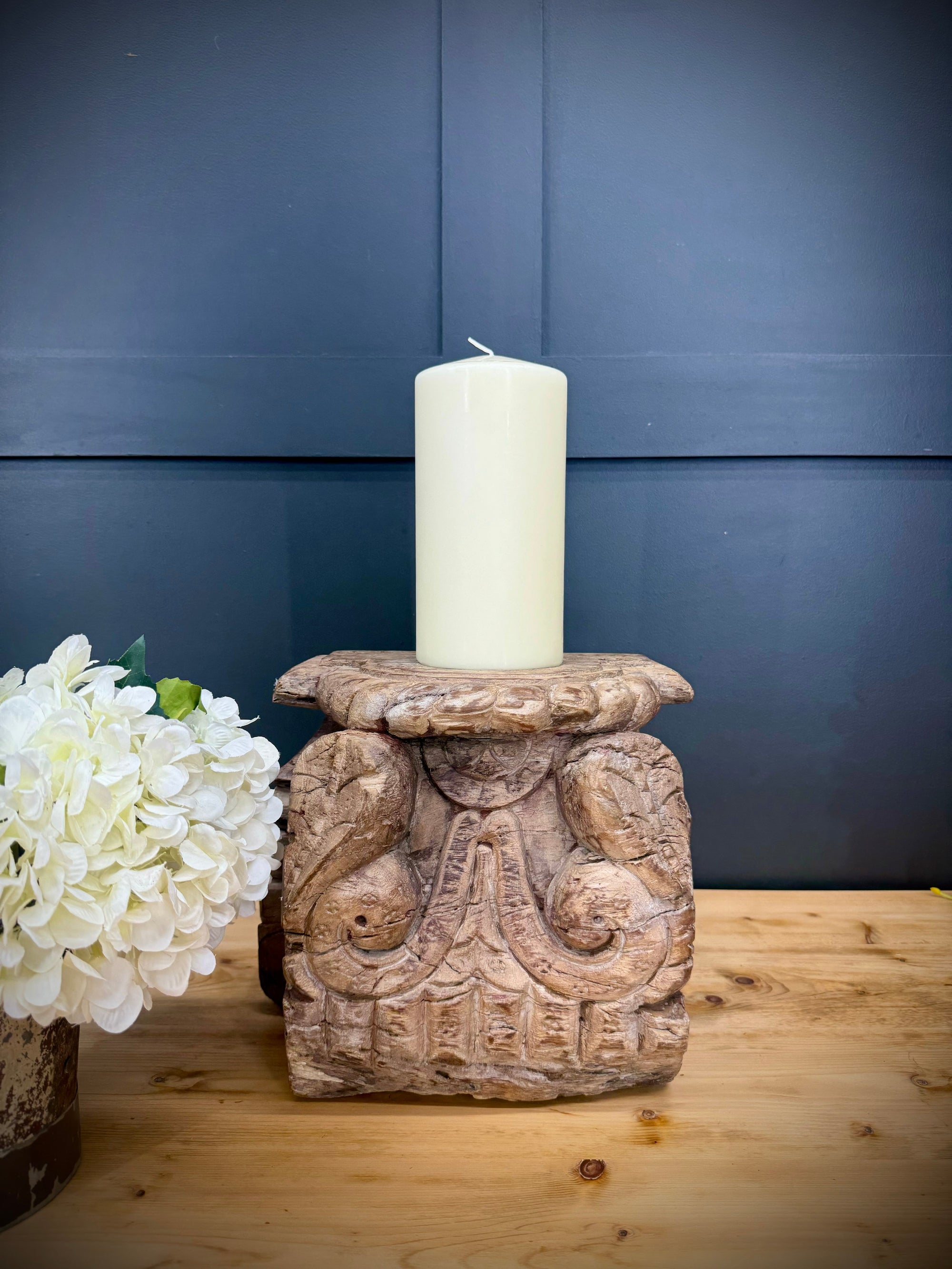 Farmhouse Décor Candle Stand |  S251364