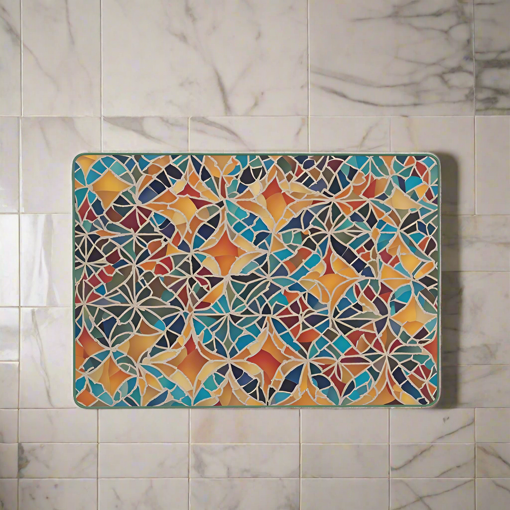 Bath Mat | Moroccan Mosaics | S24563 - Bath Mat | Moroccan Mosaics | S24563 - Sisuverse