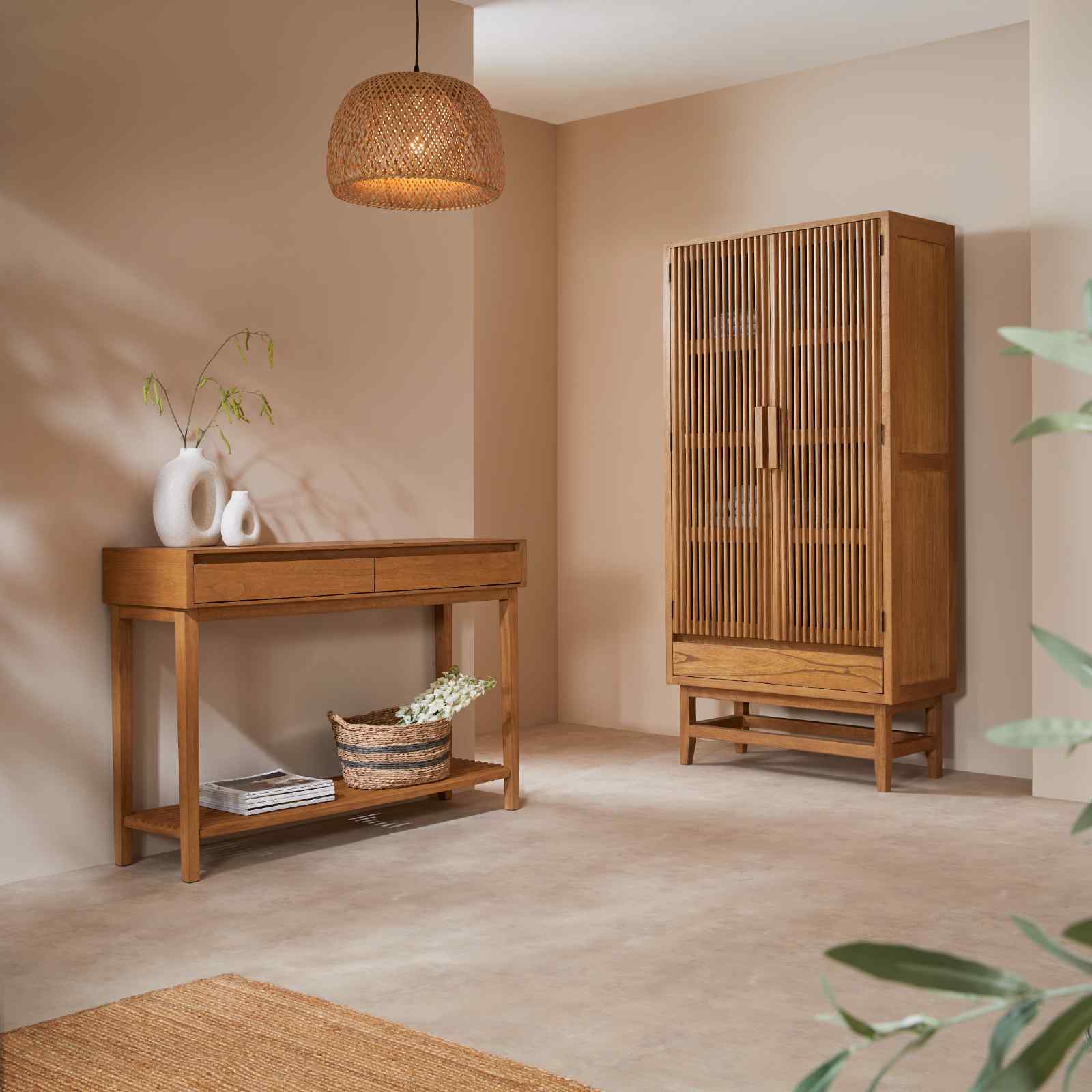 Melia Light Oak Wardrobe with Drawers | S25495