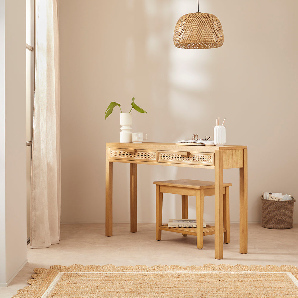 Bali Rattan Dressing Table with 2 Drawers | S25500