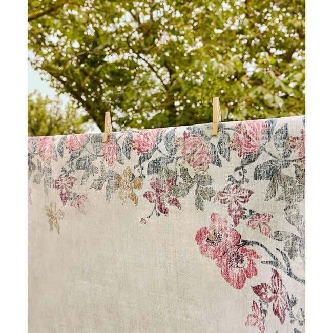 Eco-Washable Cream Rug Flower Design  | S25401 |