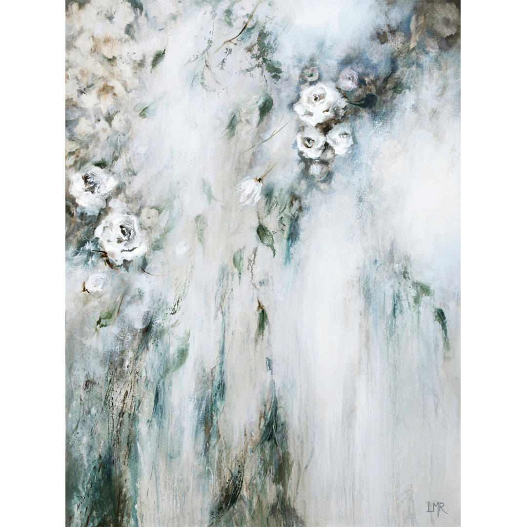 Cascade II Portrait Framed Printed Canvas | S251340