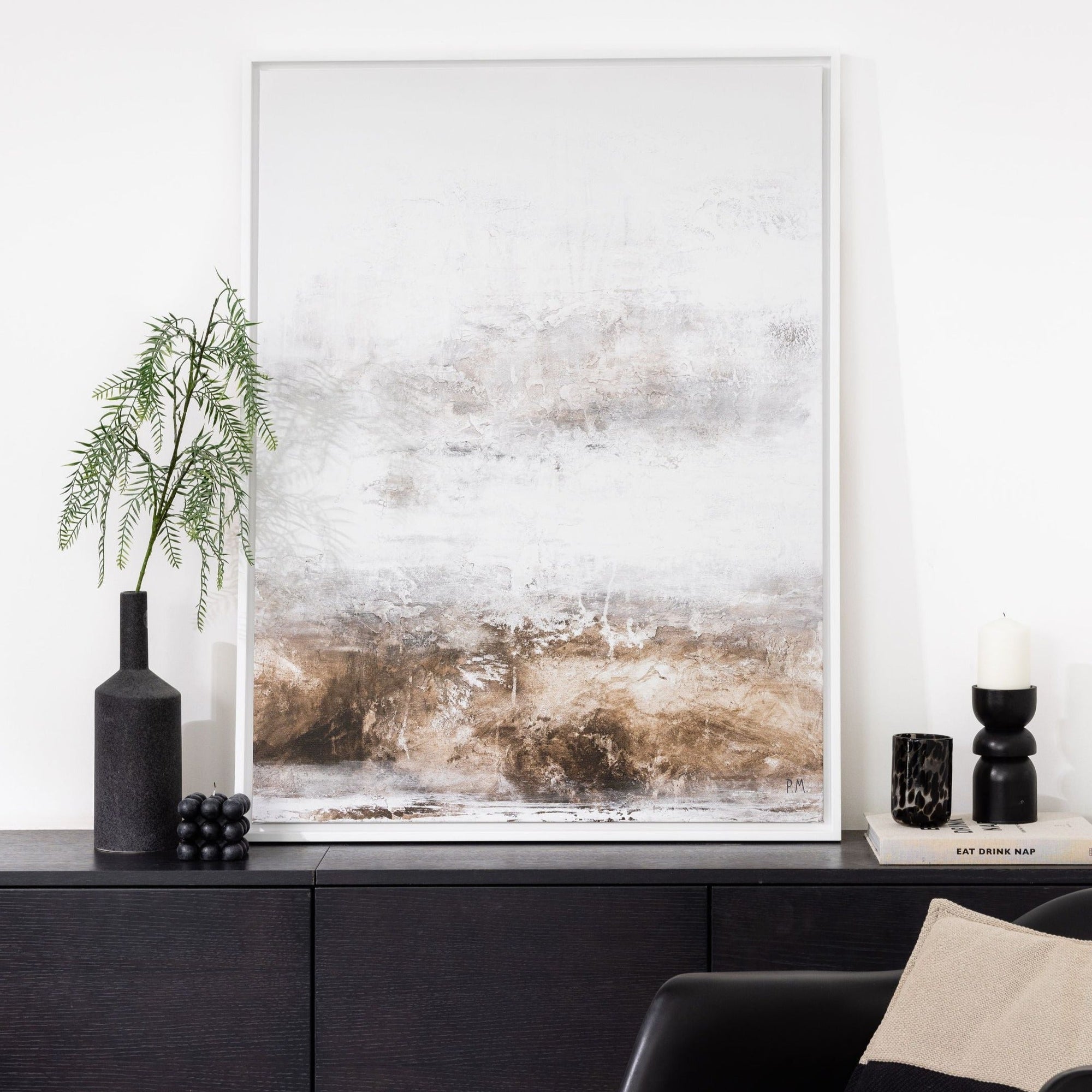 Echoes Portrait Framed Printed Canvas | S251343