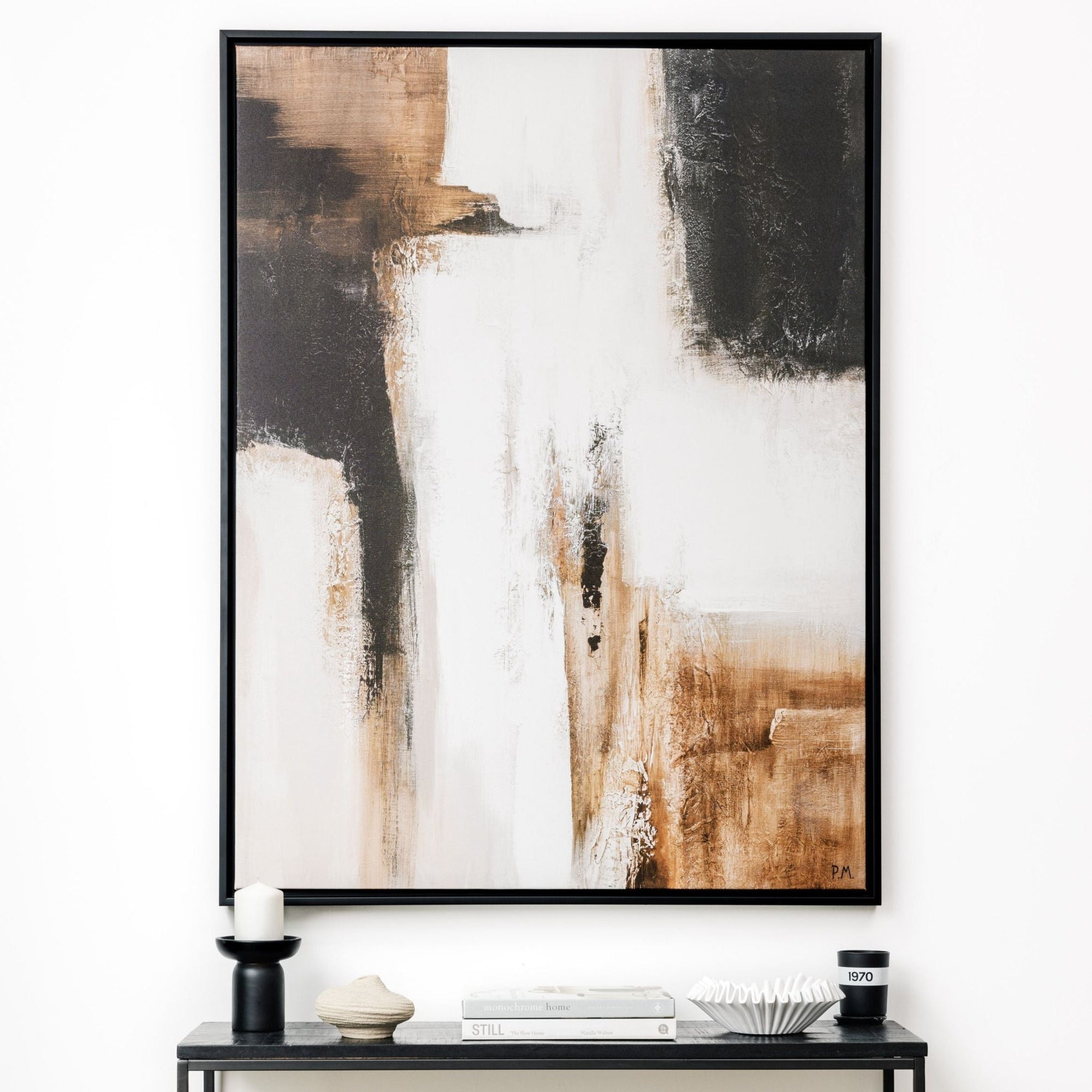 Casa II Portrait Framed Printed Canvas | S251344