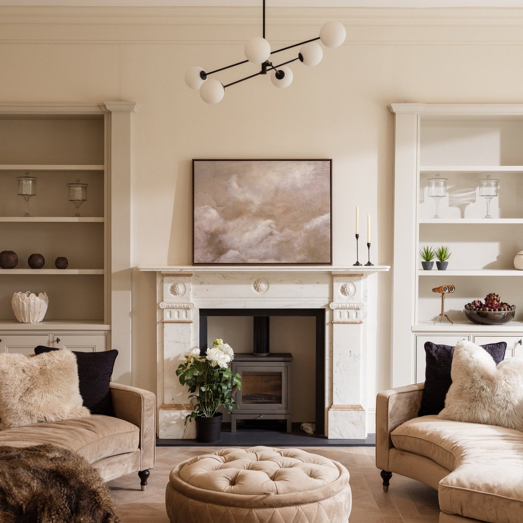 Cloud Framed Printed Canvas | S251332