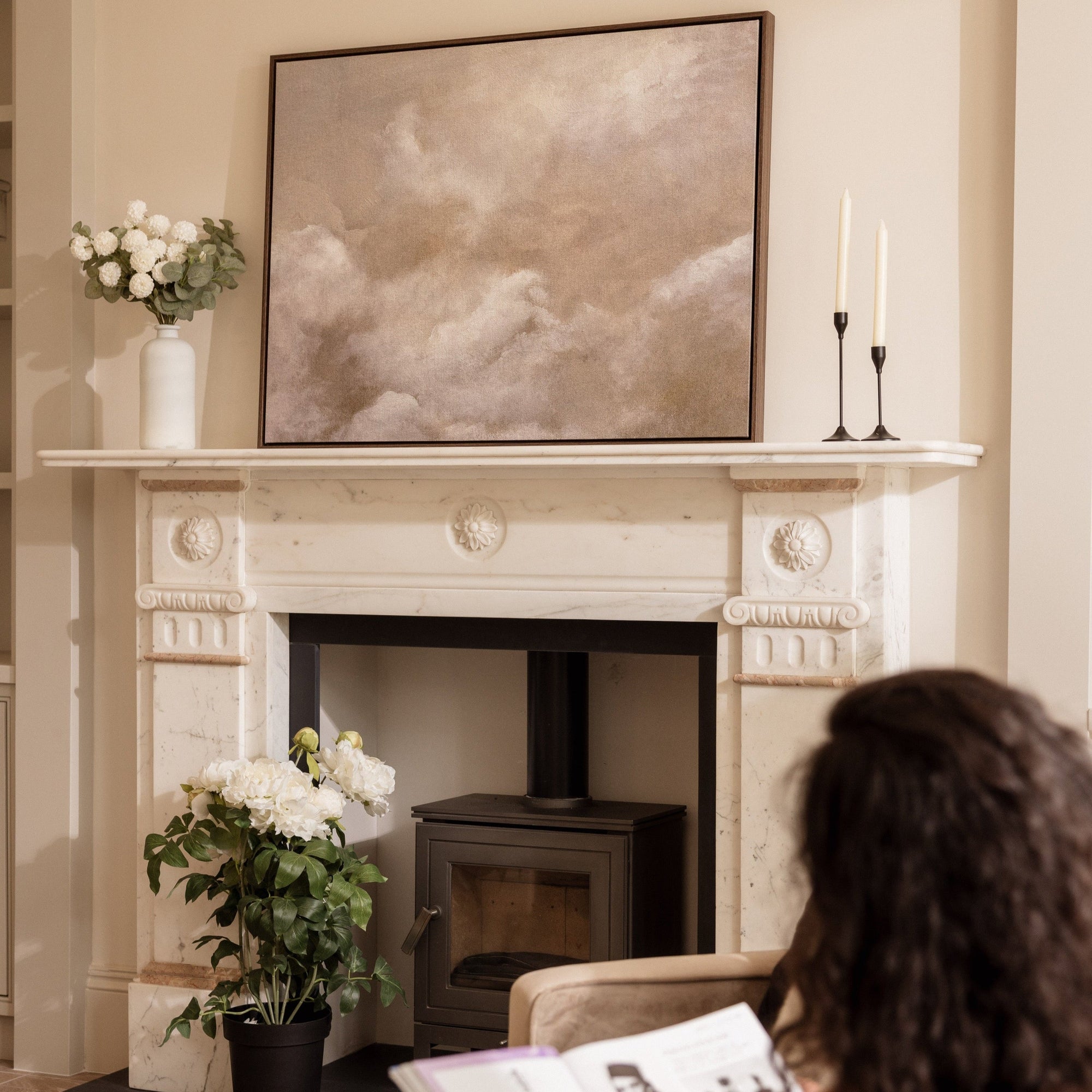 Cloud Framed Printed Canvas | S251332