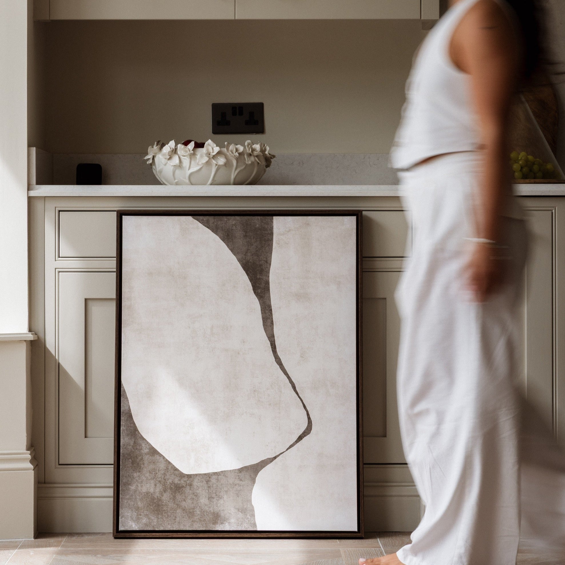 Gigi I Portrait Framed Printed Canvas | S251337