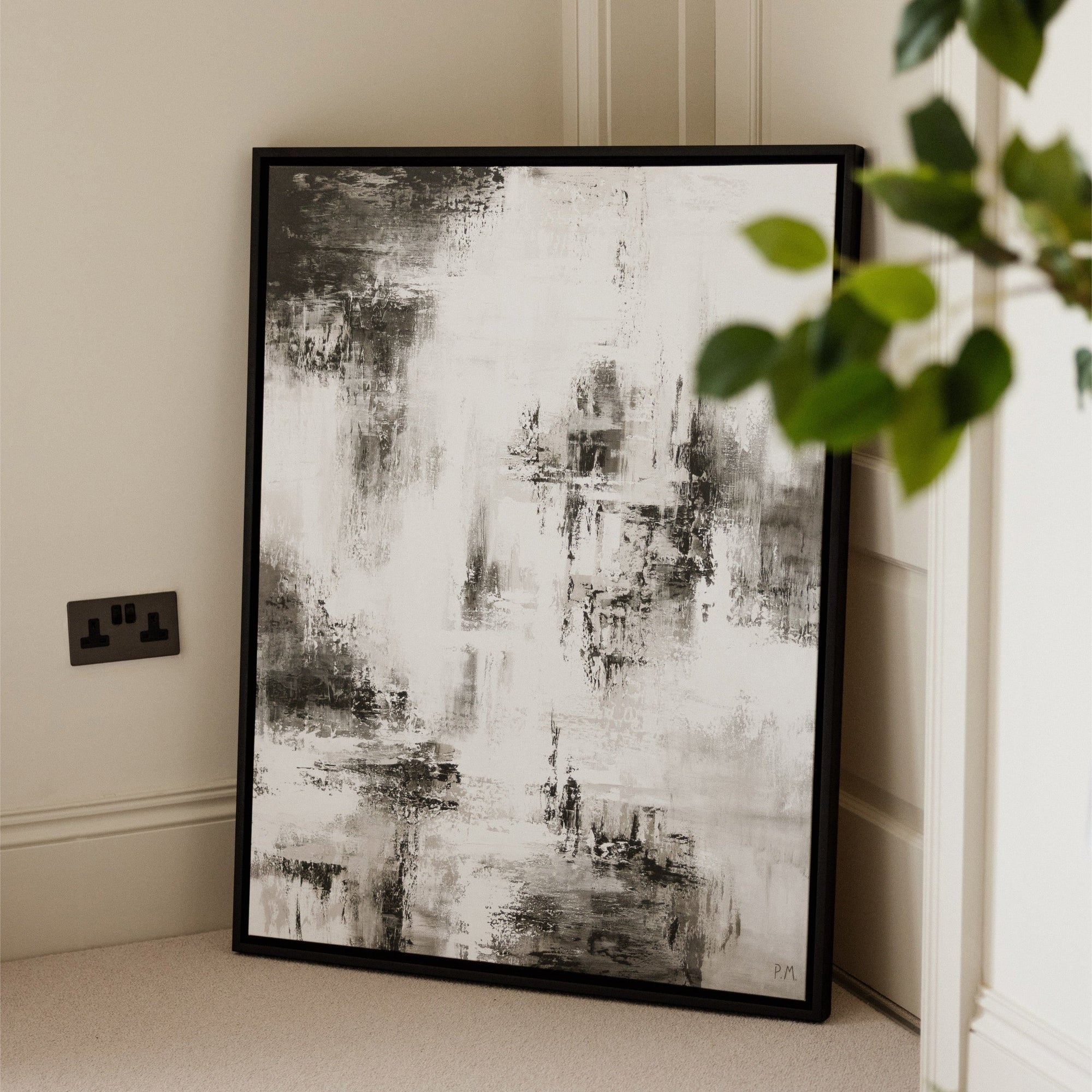 Libra Portrait Framed Printed Canvas | S251341