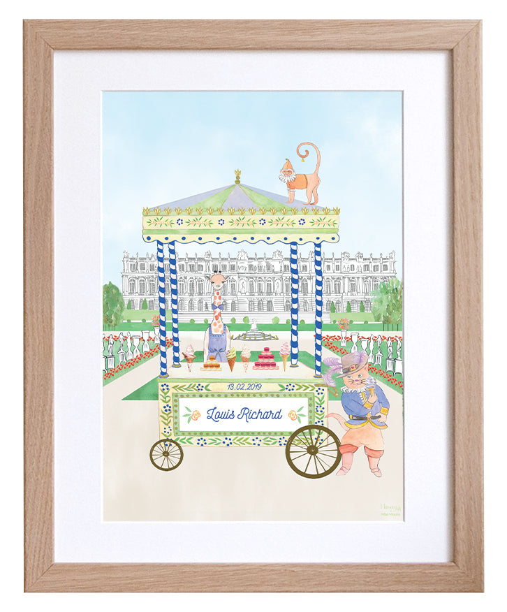 Personalised Animal Ice-Cream Stand in The Palace of Versailles for Boys