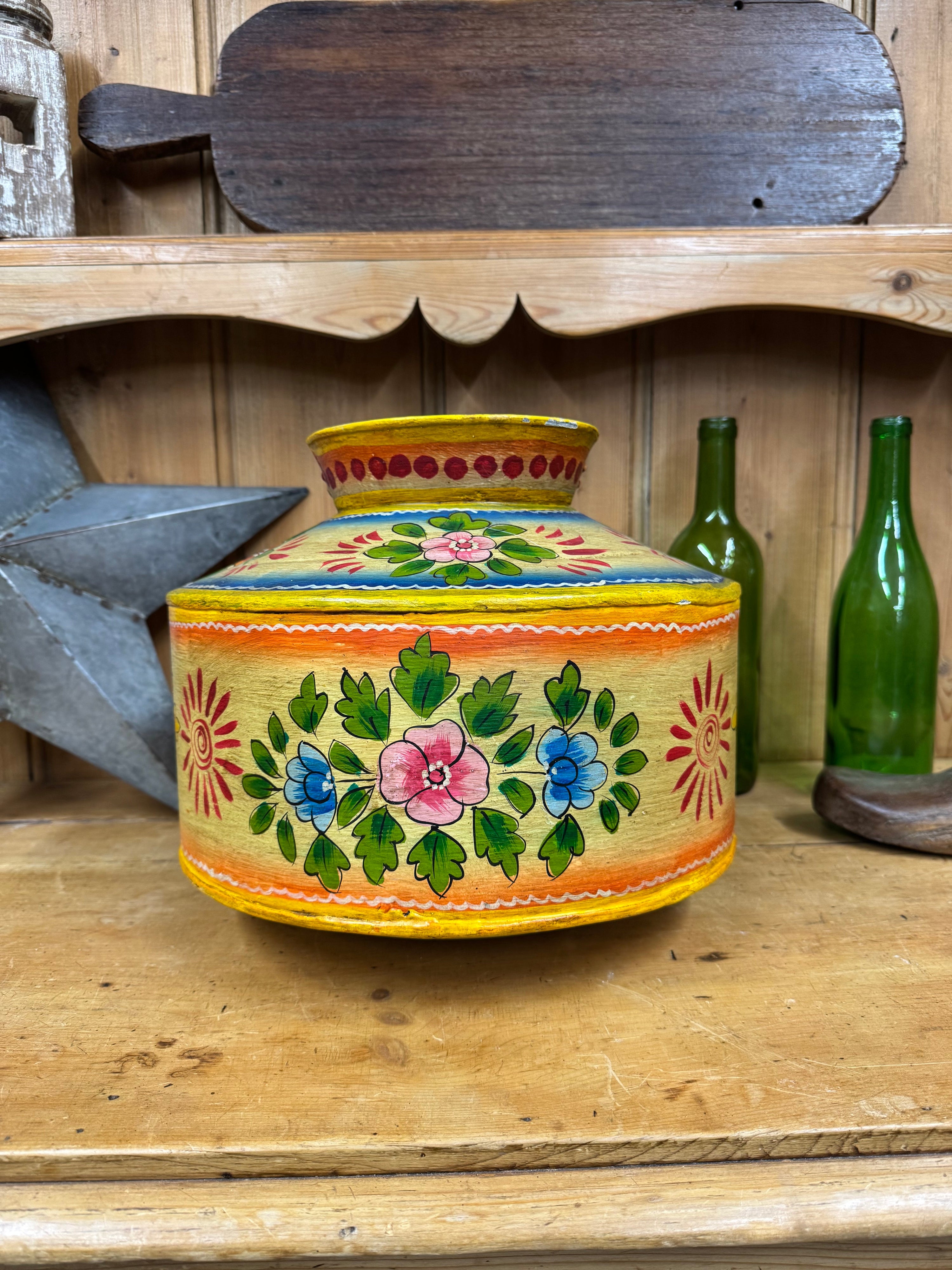 Vintage Handmade Metal Planter | S251366