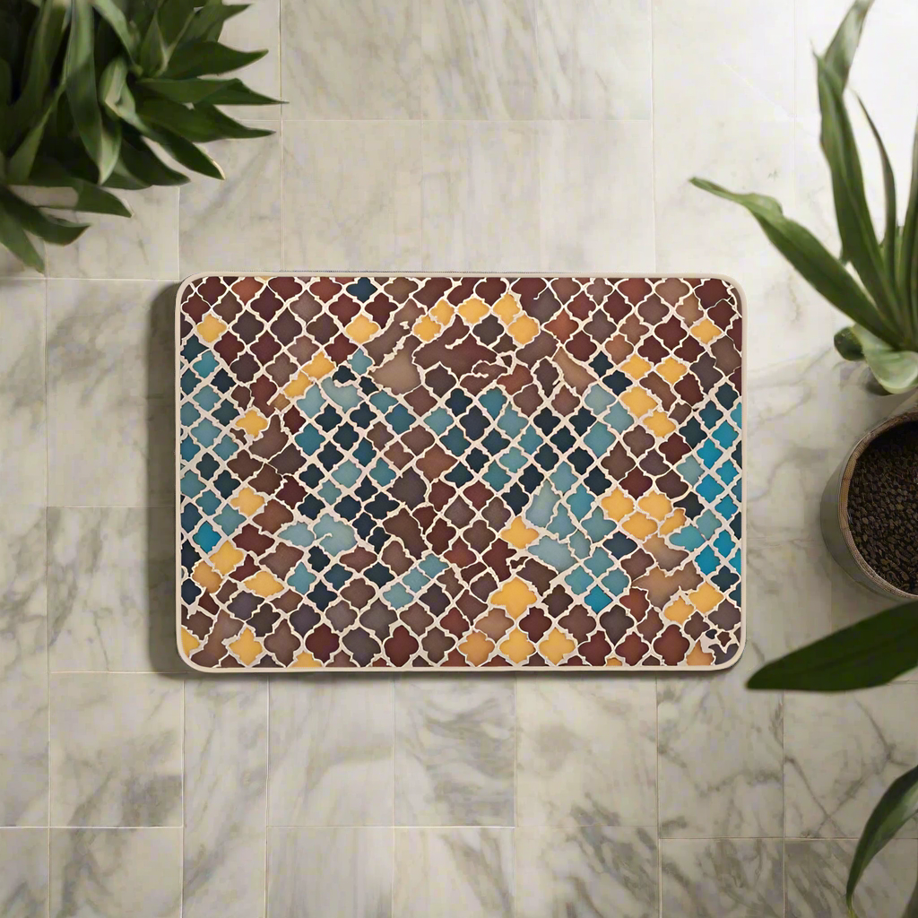 Bath Mat | Moroccan Mosaics | S24564 - Bath Mat | Moroccan Mosaics | S24564 - Sisuverse