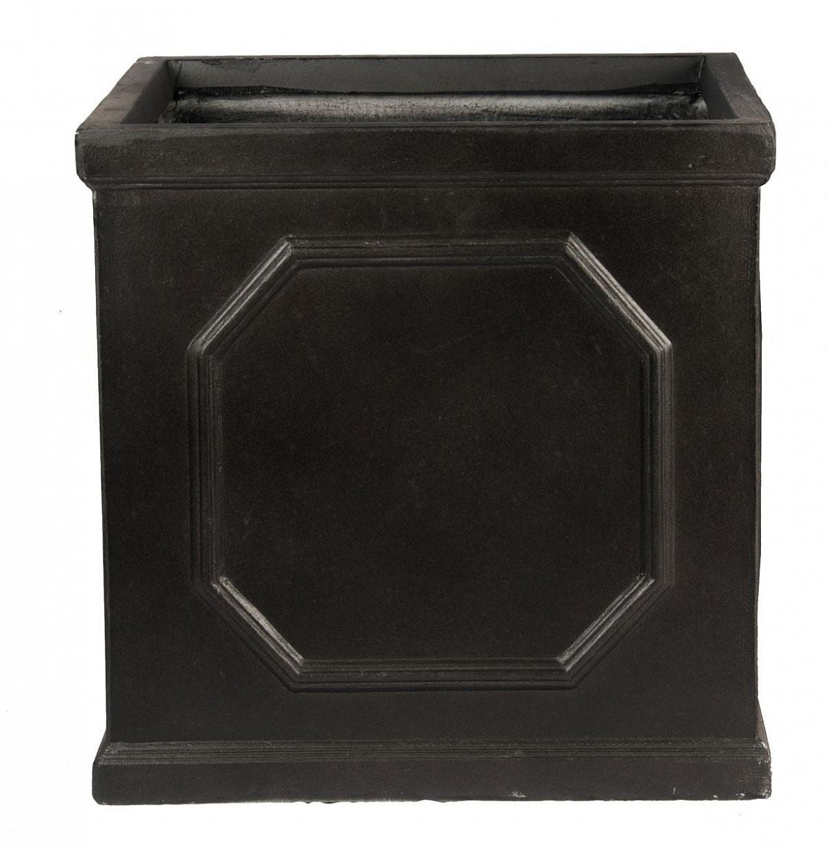 IDEALIST Lite Chelsea Flower Box Square Garden Planter, Faux Lead Light Stone Outdoor  | S25350 | Plant Pot W30 H30 L30 cm, 27L