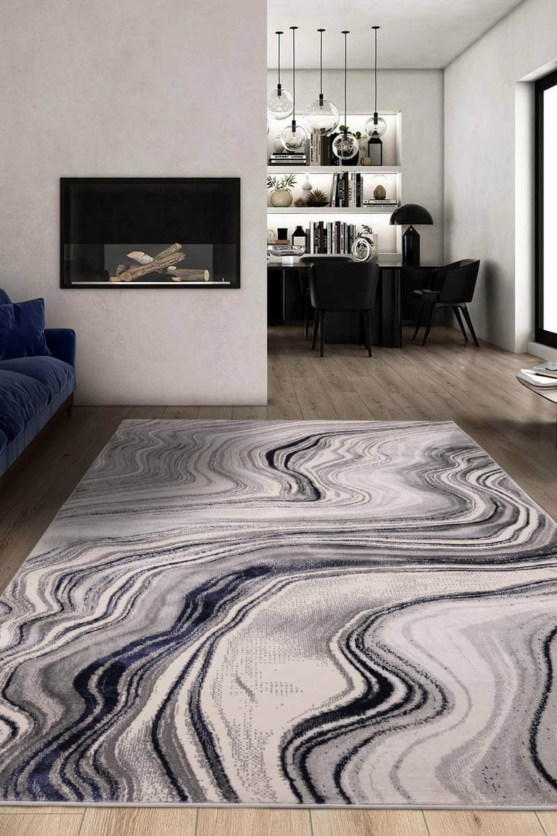 Dusk Watercolour Rug – Soft Abstract Design  | S253674|