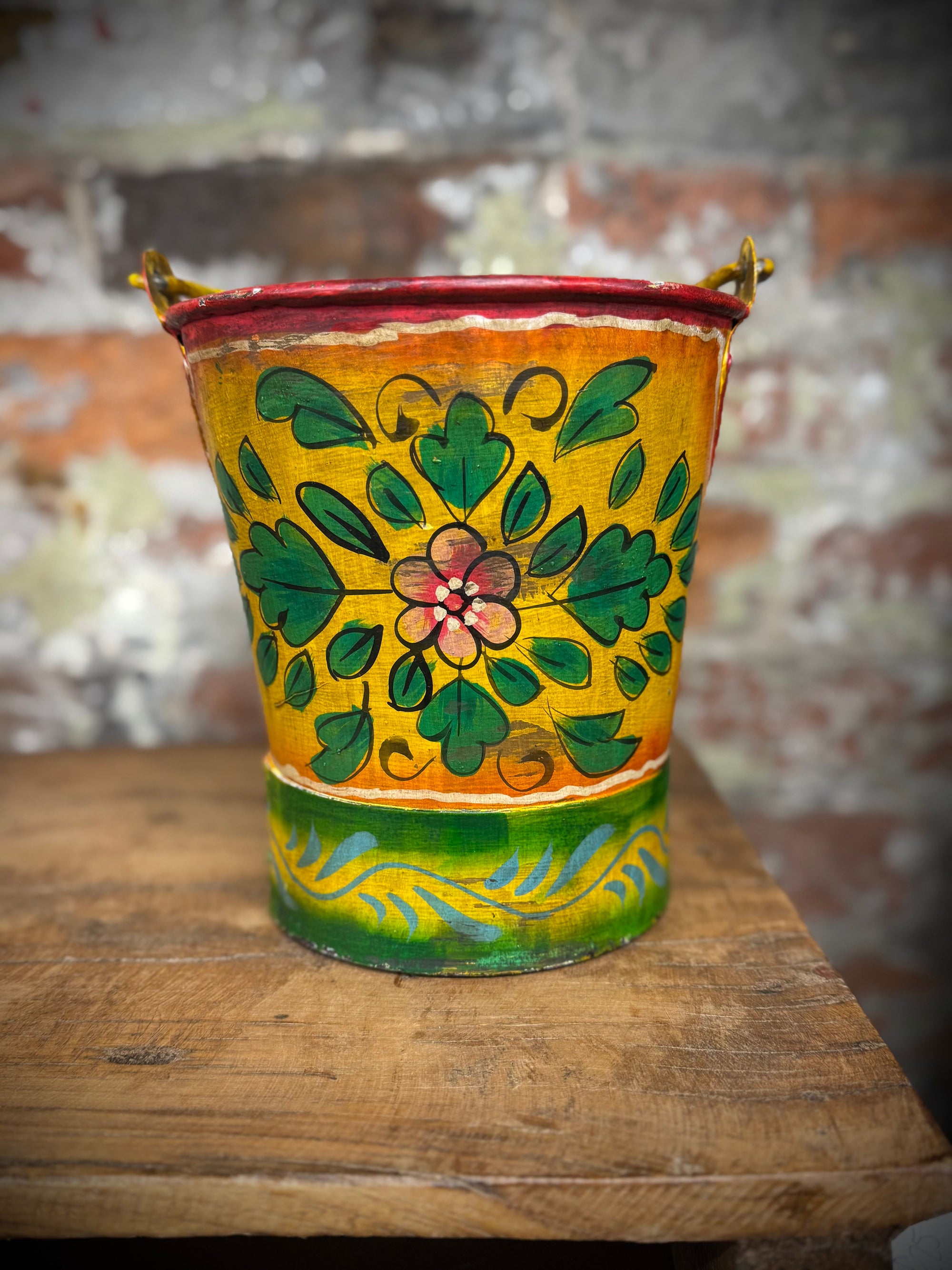 Vintage Hand Painted Herb Planter |  S251382